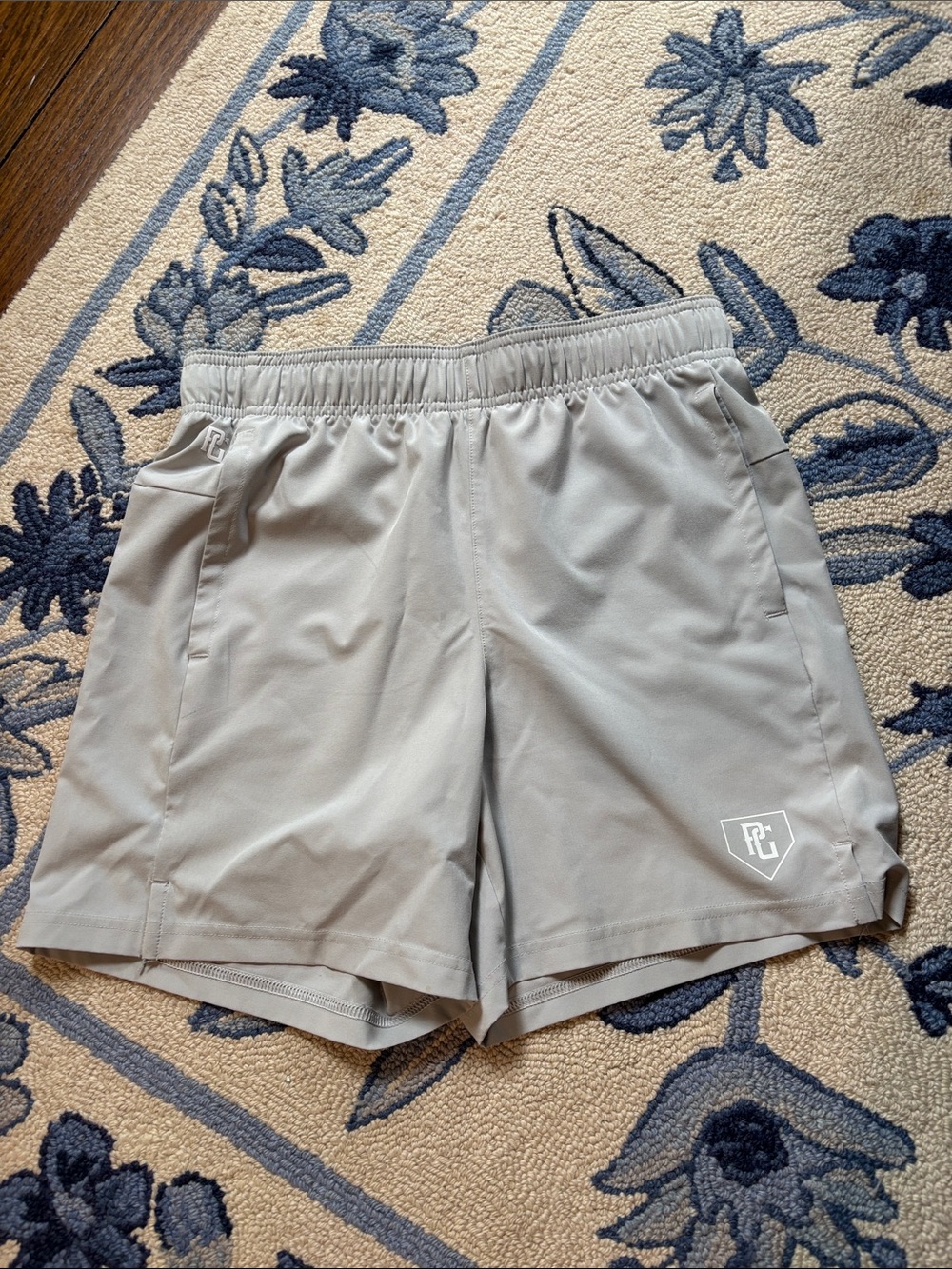 Boys Perfect Game Performance Shorts in Light Gray